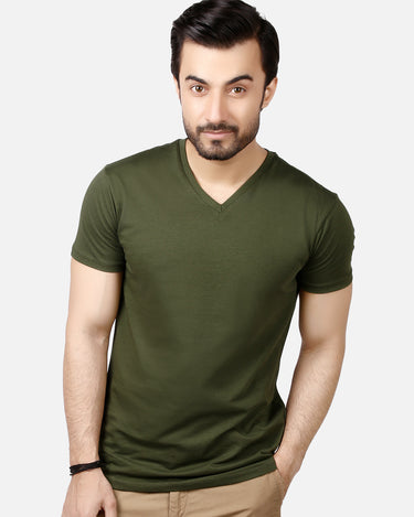 Men's Combo Green Basic T-Shirt - FMTBT19-031