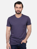 Men's Dark Purple Basic T-Shirt - FMTBT18-011