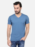 Men's Light Blue Basic T-Shirt - FMTBT19-048