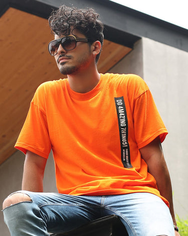 Men's Orange Classic Tee - FMTCL19-008