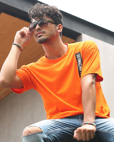 Men's Orange Classic Tee - FMTCL19-008