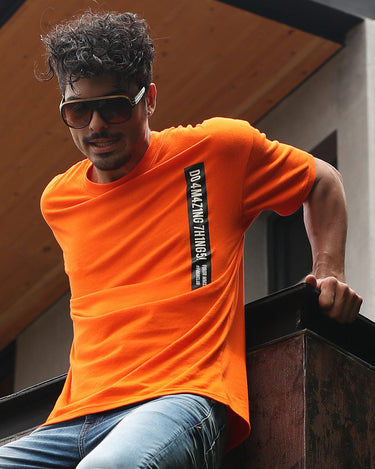 Men's Orange Classic Tee - FMTCL19-008