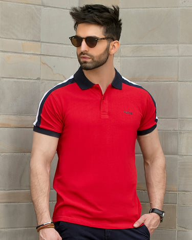 Men's Red Polo Shirt - FMTCP18-005