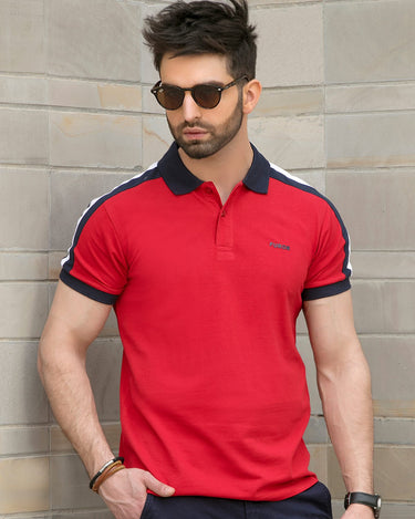 Men's Red Polo Shirt - FMTCP18-005