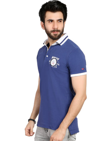 Men's Blue Polo Shirt - FMTCP19-017
