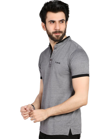 Men's Grey Polo Shirt - FMTCP19-021