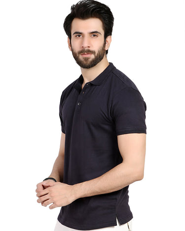 Men's Dark Navy Polo Shirt - FMTCP19-025