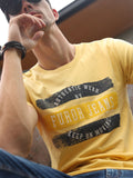 Men's Yellow Graphic Tee - FMTGT19-026