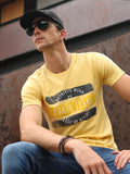 Men's Yellow Graphic Tee - FMTGT19-026