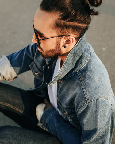 Men's Blue Denim Jacket - FMTJD18-012