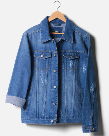 Men's Blue Denim Jacket - FMTJD18-012