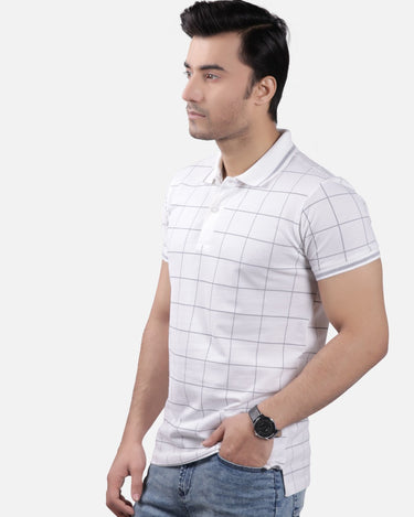 Men's White Polo Shirt - FMTPP18-005