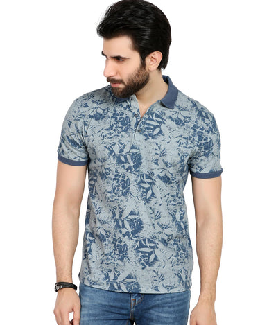 Men's Blue Polo Shirt - FMTPP19-009