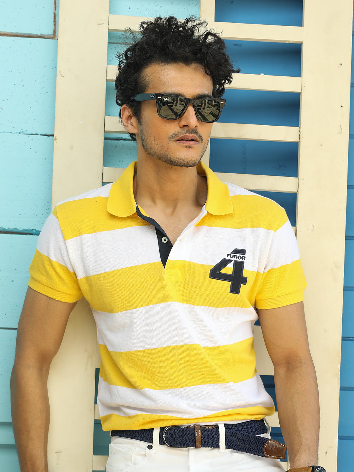Men's Yellow Polo Shirt - FMTPS17-025