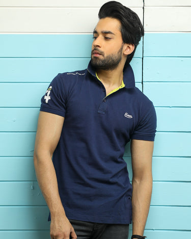 Men's Navy Blue Polo Shirt - FMTPS17-026