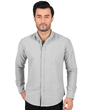 Men's Grey Casual Shirt - FMTS18-007