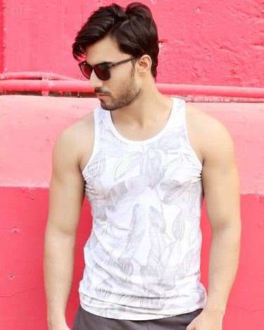 Men's White Tank Top - FMTT18-003