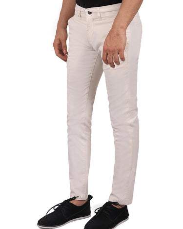 Men's Cream Chino Pant - FMBCP19-008