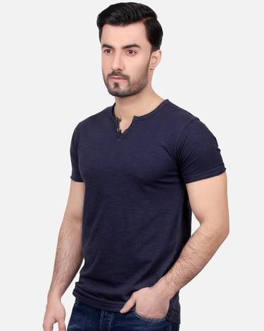 Men's Navy Blue Classic Tee - FMTCT17-042