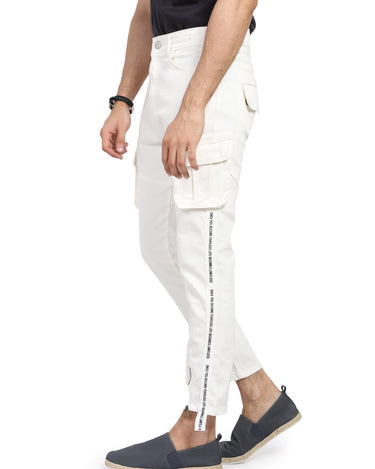 Men's Off White Denim Jeans - FMBPC19-002