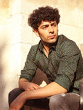 Men's Green Casual Shirt - FMTS20-31409