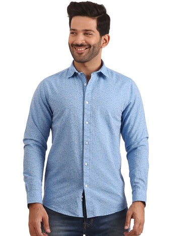 Men's Turquoise Casual Shirt - FMTS20-31322