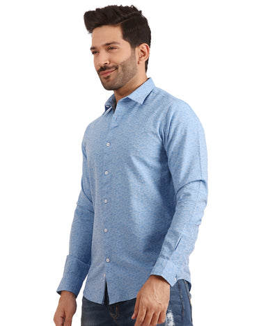 Men's Turquoise Casual Shirt - FMTS20-31322