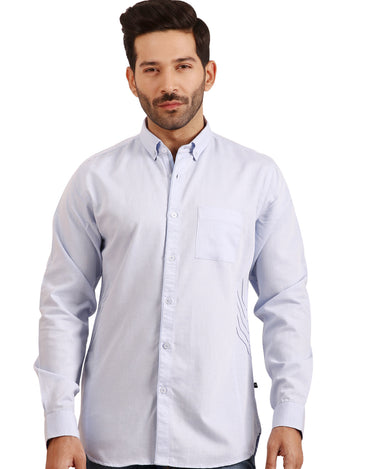 Men's Sky Blue Casual Shirt - FMTS20-31340