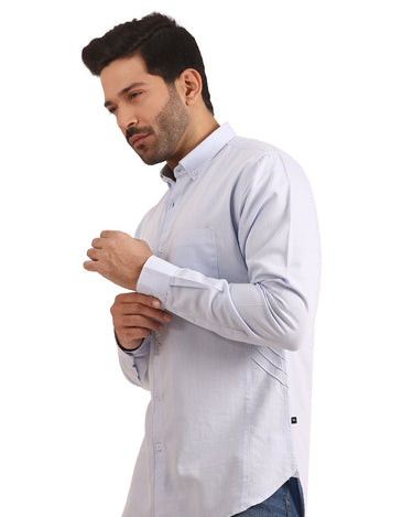 Men's Sky Blue Casual Shirt - FMTS20-31340