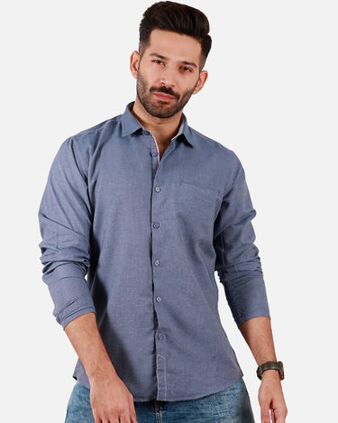 Men's Grey Casual Shirt - FMTS20-31339