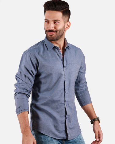 Men's Grey Casual Shirt - FMTS20-31339