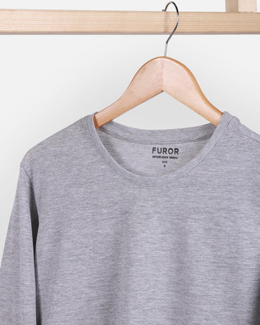 Men's Light Grey Basic T-Shirt - FMTBF18-005