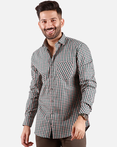 Men's Green Casual Shirt - FMTS20-31370