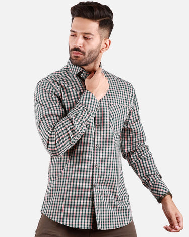 Men's Green Casual Shirt - FMTS20-31370