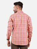 Men's Red Multi Casual Shirt - FMTS20-31381