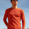 Men's Pale Orange Sweater - FMTSWT20-007