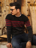 Men's Black Grey Sweater - FMTSWT19-004