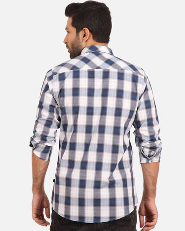 Men's Blue Casual Shirt - FMTS20-31388