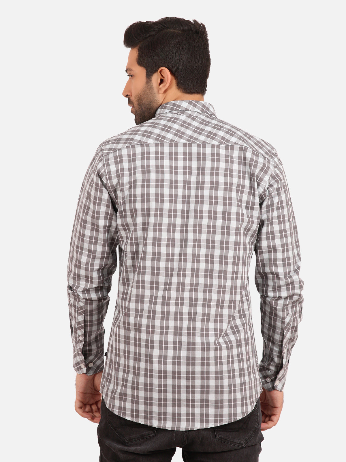 Men's Grey Casual Shirt - FMTS20-31387