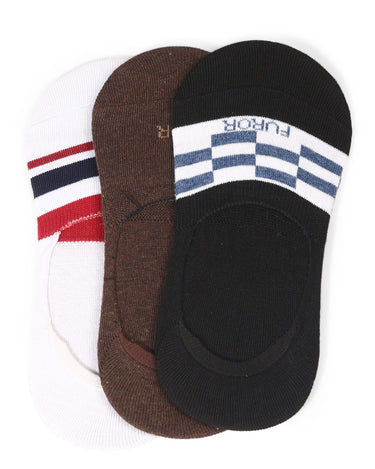 Pack Of 3 Multi No-Show Socks - FAMSO19-013