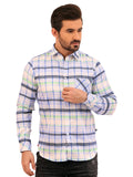 Men's Sky Blue Casual Shirt - FMTS20-31411