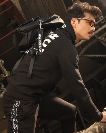 Men's Black Hoodie - FMTH19-030