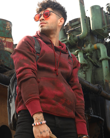 Men's Maroon Hoodie - FMTH19-002