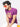 Men's Purple Crew Neck Graphic Tee - FMTGT20-017