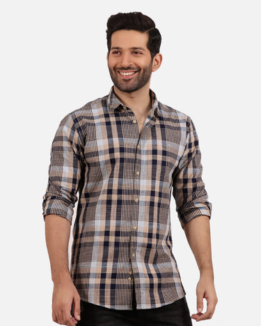 Men's Fawn Multi Casual Shirt - FMTS20-31377