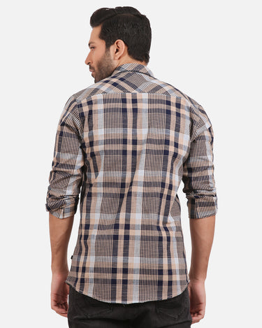 Men's Fawn Multi Casual Shirt - FMTS20-31377