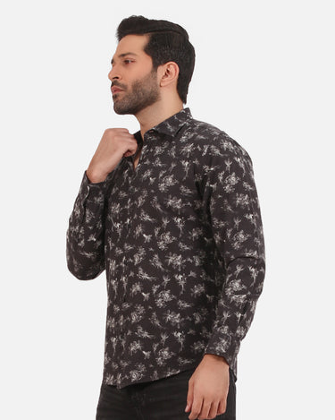 Men's Black Casual Shirt - FMTS20-31379