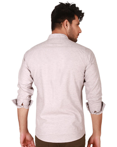 Men's Grey Casual Shirt - FMTS19-31262