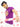 Men's Purple Crew Neck Graphic Tee - FMTGT20-017