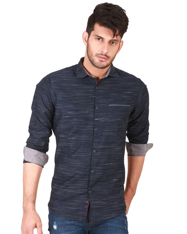 Men's Indigo Casual Shirt - FMTS19-31250